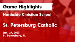 Northside Christian School vs St. Petersburg Catholic  Game Highlights - Jan. 27, 2023