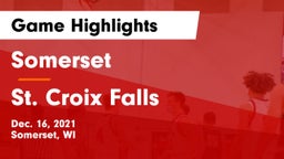 Somerset  vs St. Croix Falls  Game Highlights - Dec. 16, 2021