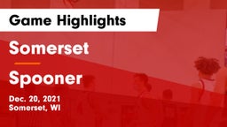 Somerset  vs Spooner  Game Highlights - Dec. 20, 2021