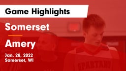 Somerset  vs Amery  Game Highlights - Jan. 28, 2022