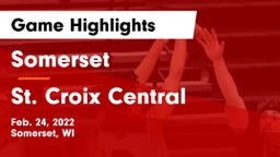 Somerset  vs St. Croix Central  Game Highlights - Feb. 24, 2022