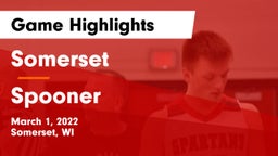 Somerset  vs Spooner  Game Highlights - March 1, 2022