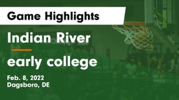 Indian River  vs early college Game Highlights - Feb. 8, 2022