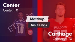 Matchup: Center  vs. Carthage  2016