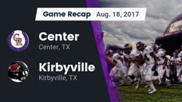 Recap: Center  vs. Kirbyville  2017