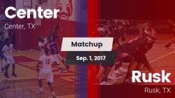 Matchup: Center  vs. Rusk  2017