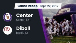 Recap: Center  vs. Diboll  2017