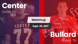 Matchup: Center  vs. Bullard  2017