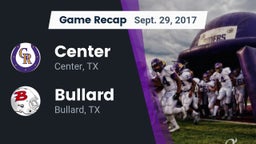 Recap: Center  vs. Bullard  2017