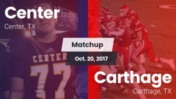 Matchup: Center  vs. Carthage  2017