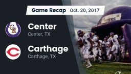 Recap: Center  vs. Carthage  2017