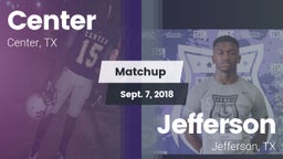 Matchup: Center  vs. Jefferson  2018