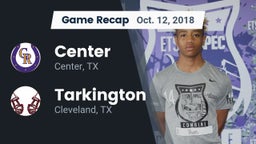 Recap: Center  vs. Tarkington  2018