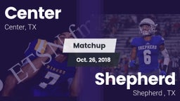 Matchup: Center  vs. Shepherd  2018