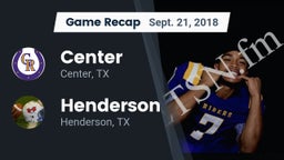 Recap: Center  vs. Henderson  2018