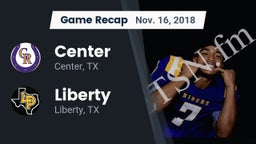 Recap: Center  vs. Liberty  2018