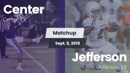 Matchup: Center  vs. Jefferson  2019