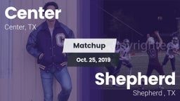 Matchup: Center  vs. Shepherd  2019