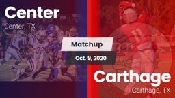 Matchup: Center  vs. Carthage  2020
