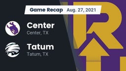 Recap: Center  vs. Tatum  2021