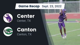 Recap: Center  vs. Canton  2022