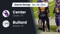 Recap: Center  vs. Bullard  2022