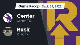 Recap: Center  vs. Rusk  2022