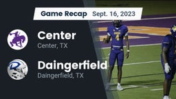 Recap: Center  vs. Daingerfield  2023