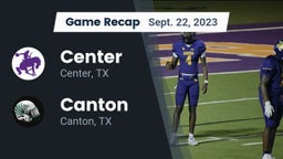Recap: Center  vs. Canton  2023