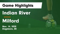 Indian River  vs Milford  Game Highlights - Nov. 14, 2020
