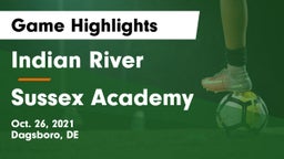 Indian River  vs Sussex Academy Game Highlights - Oct. 26, 2021