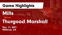 Mills  vs Thurgood Marshall  Game Highlights - Dec. 11, 2021