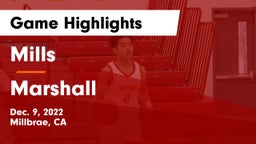 Mills  vs Marshall  Game Highlights - Dec. 9, 2022