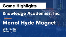Knowledge Academies, Inc. vs Merrol Hyde Magnet  Game Highlights - Dec. 10, 2021