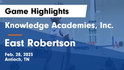 Knowledge Academies, Inc. vs East Robertson  Game Highlights - Feb. 28, 2023