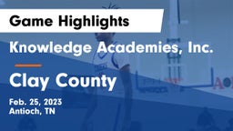 Knowledge Academies, Inc. vs Clay County  Game Highlights - Feb. 25, 2023