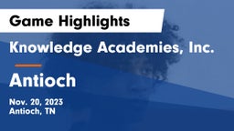 Knowledge Academies, Inc. vs Antioch  Game Highlights - Nov. 20, 2023