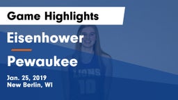 Eisenhower  vs Pewaukee  Game Highlights - Jan. 25, 2019