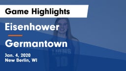 Eisenhower  vs Germantown  Game Highlights - Jan. 4, 2020