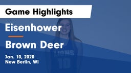 Eisenhower  vs Brown Deer  Game Highlights - Jan. 10, 2020