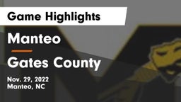 Manteo  vs Gates County  Game Highlights - Nov. 29, 2022