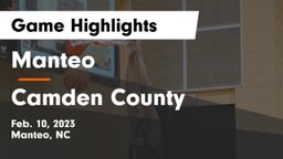 Manteo  vs Camden County  Game Highlights - Feb. 10, 2023