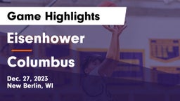 Eisenhower  vs Columbus  Game Highlights - Dec. 27, 2023