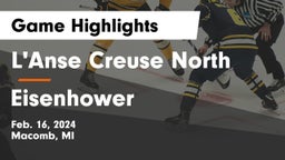 L'Anse Creuse North  vs Eisenhower Game Highlights - Feb. 16, 2024