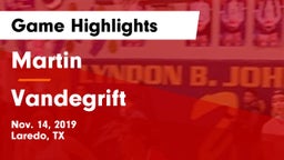 Martin  vs Vandegrift  Game Highlights - Nov. 14, 2019