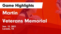 Martin  vs Veterans Memorial  Game Highlights - Jan. 12, 2021