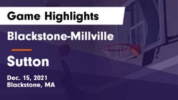 Blackstone-Millville  vs Sutton  Game Highlights - Dec. 15, 2021