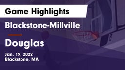 Blackstone-Millville  vs Douglas  Game Highlights - Jan. 19, 2022