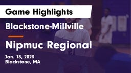 Blackstone-Millville  vs Nipmuc Regional  Game Highlights - Jan. 18, 2023