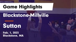 Blackstone-Millville  vs Sutton  Game Highlights - Feb. 1, 2023
